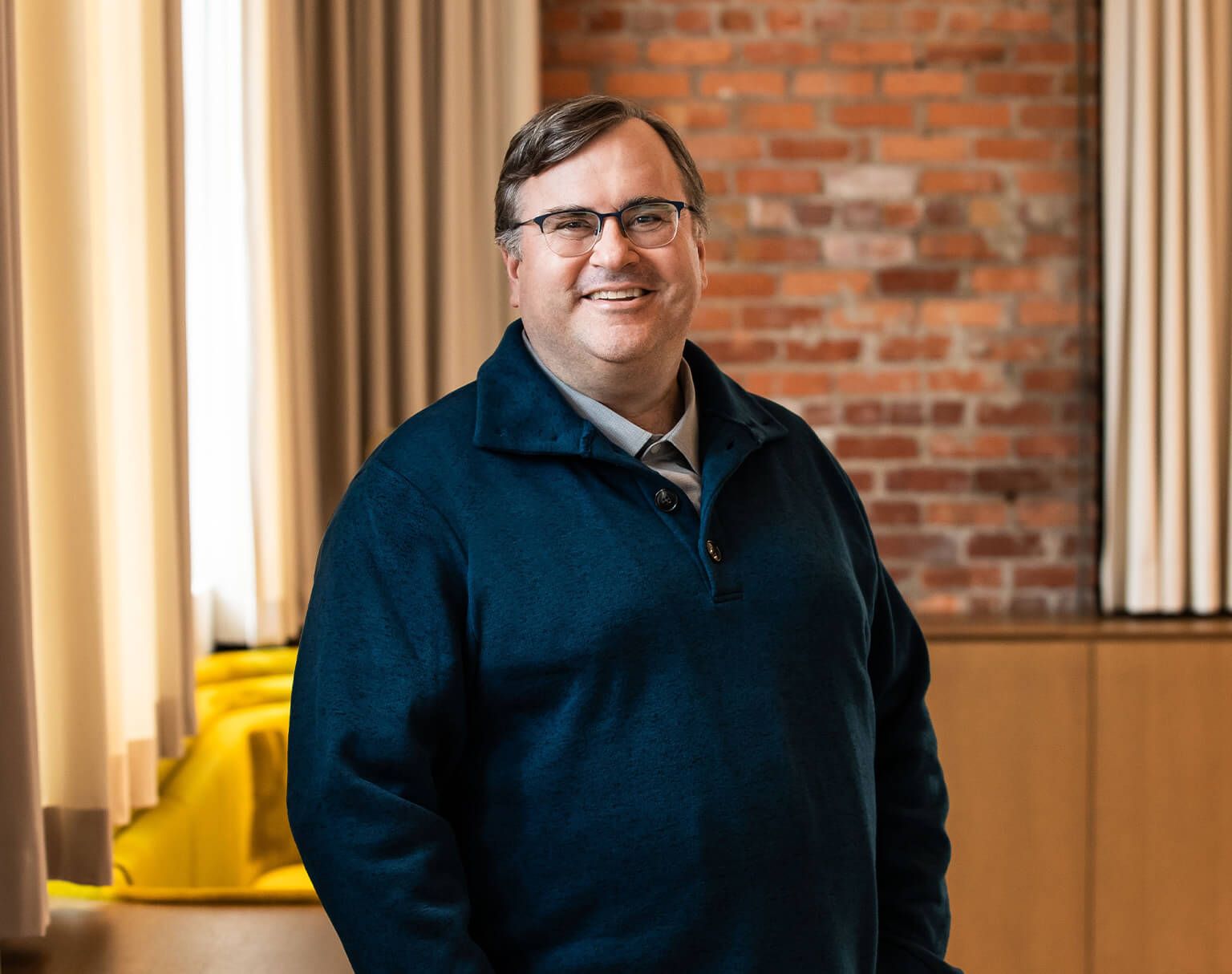 Reid Hoffman smiling at Greylock
